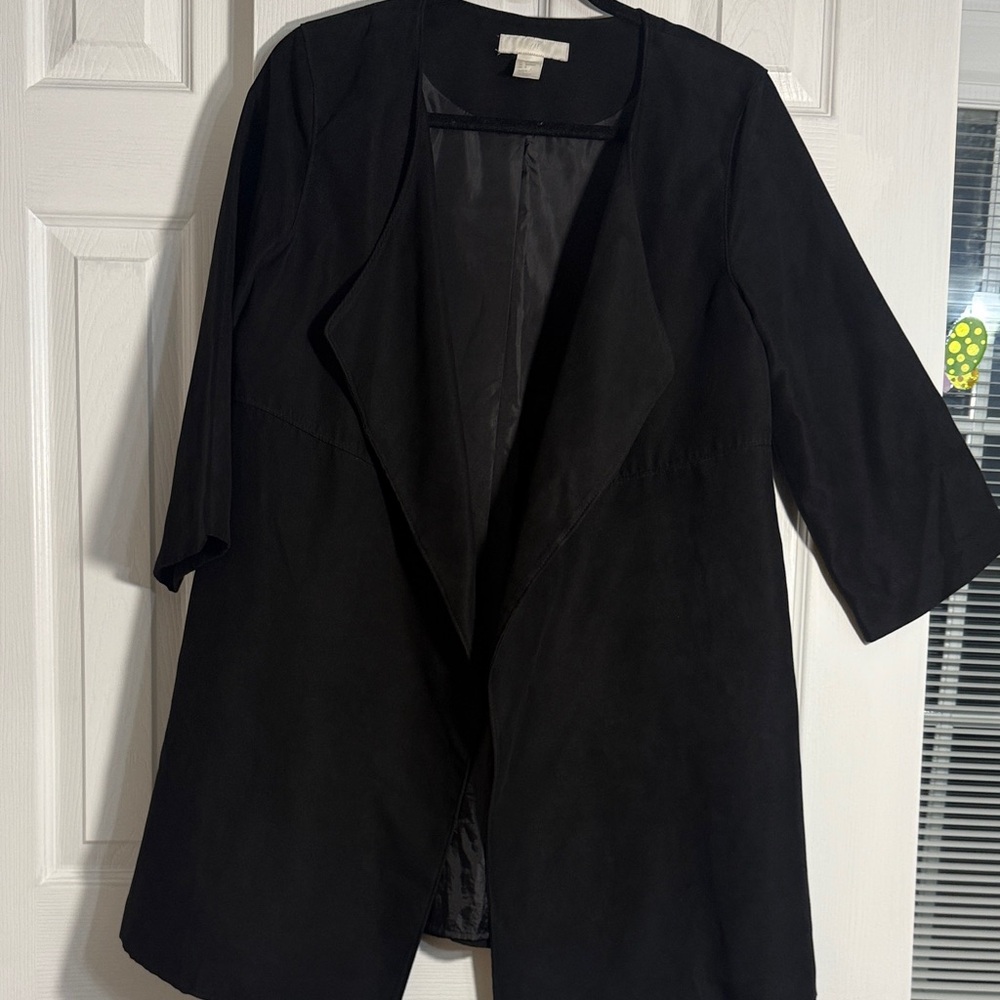 H&M Elegant Black Trench Coat